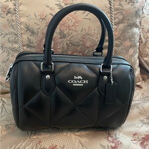 Coach Puffy Diamond Quilt Rowan Satchel